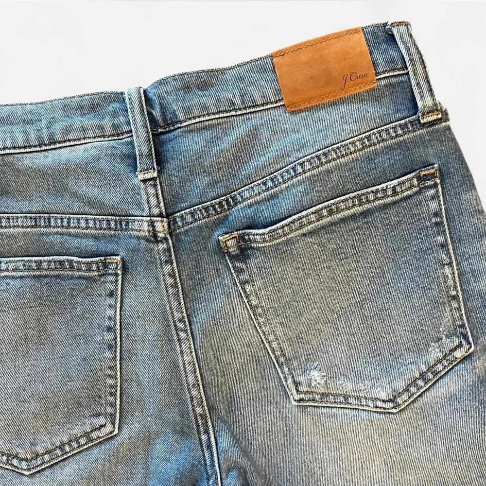 J. Crew‎ Distressed Light Blue Bootcut Jeans Size 27P
